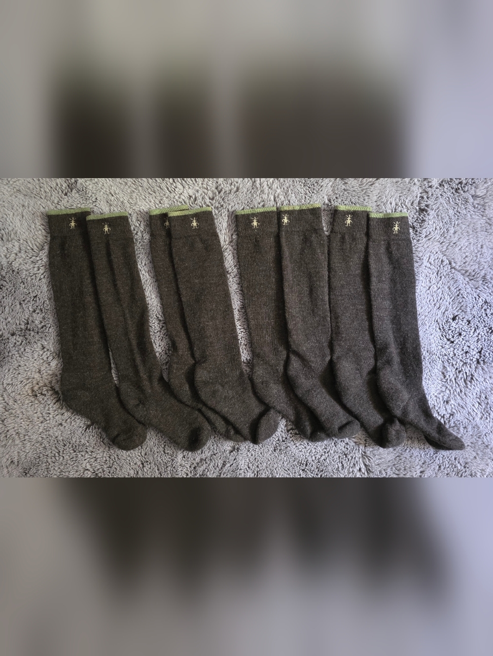 4 Pair Smartwool Ski Over The Calf Socks Merino Wool Womens SMALL